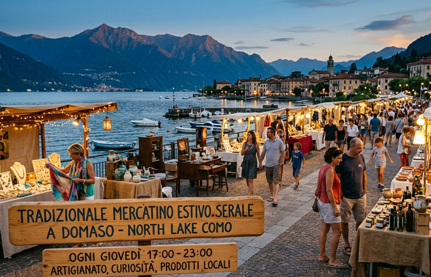 Abendlicher Sommer-Nachtmarkt Domaso 